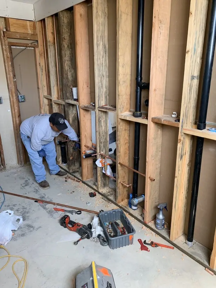 Commercial rough-in plumbing for Gas Line Repair in East Greenwich